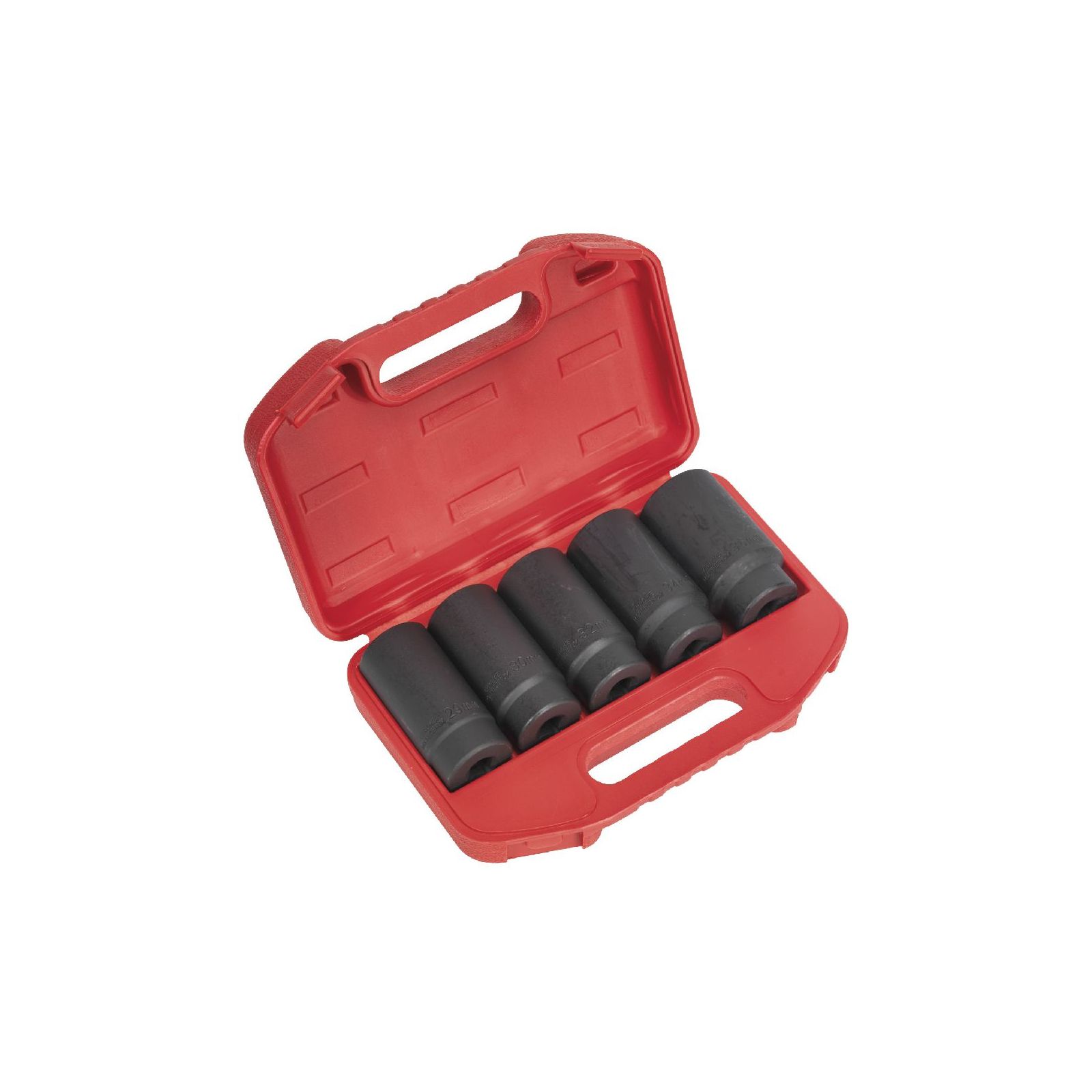 Sealey Impact Hub Nut Socket Set 5 Piece 1 2" Square Drive Specialised