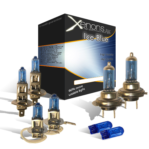 VAUXHALL ASTRA H XENON ICE BLUE HEADLIGHT BULBS H1 H7 eBay