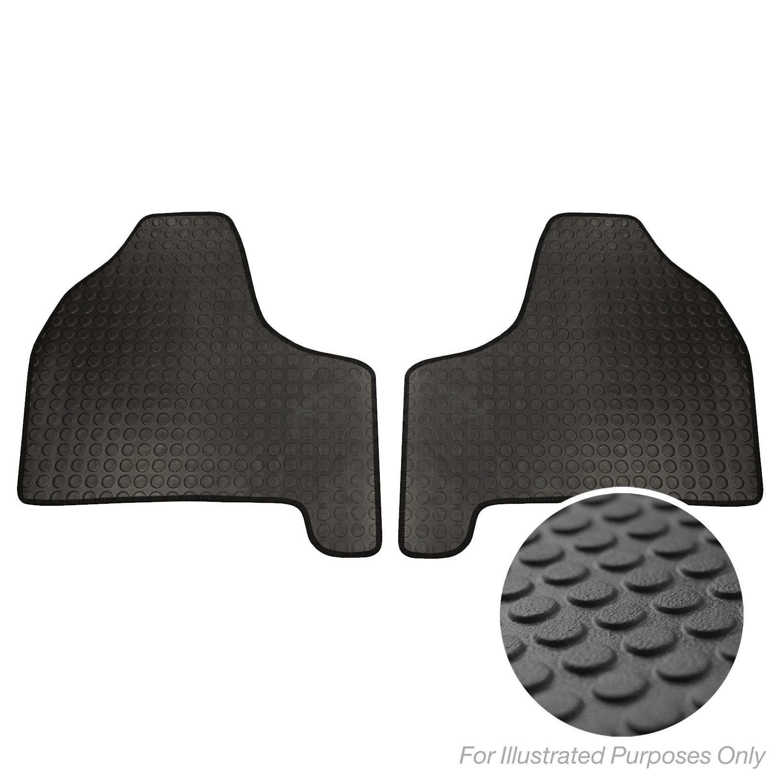 Ford Transit Connect 14 On Black Penny Style Tailored Front Rubber