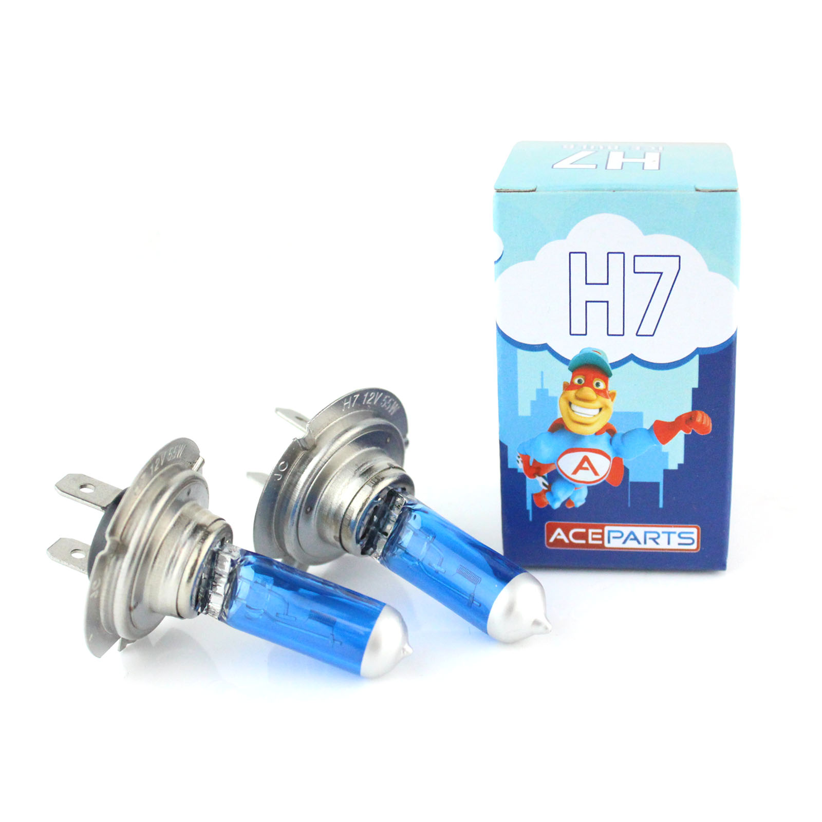 2x H7 [499] 55w ICE Blue Xenon Headlight Bulbs 12v eBay