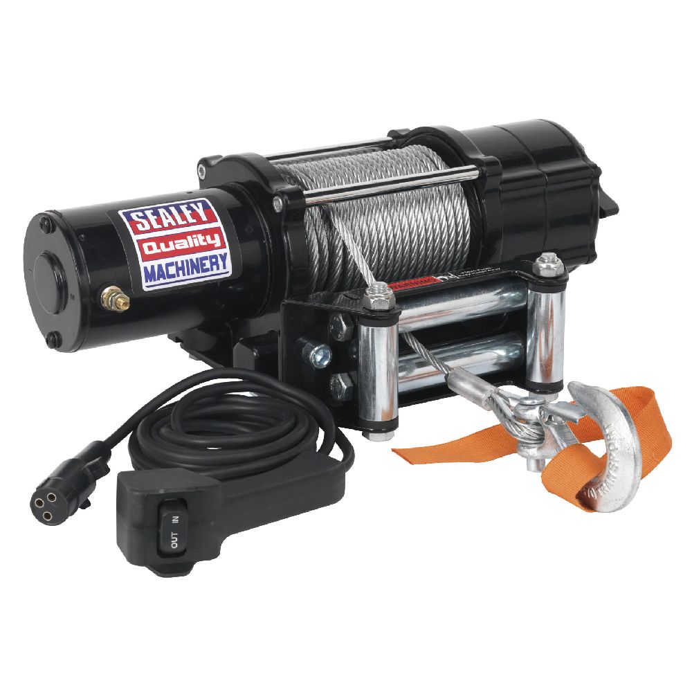Sealey ATV/Quad Recovery Winch 2040kg Line Pull 12V Winches Electric