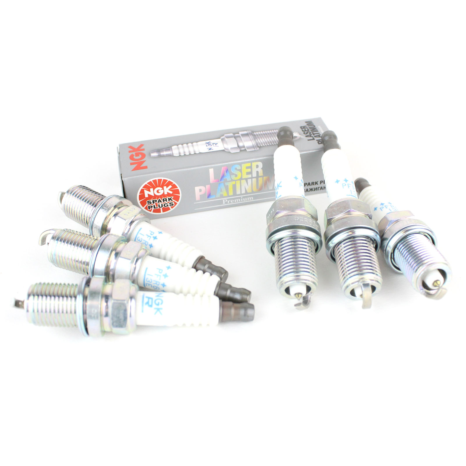 6x NGK Laser Platinum Spark Plugs Kit Genuine Service Part 'Trade