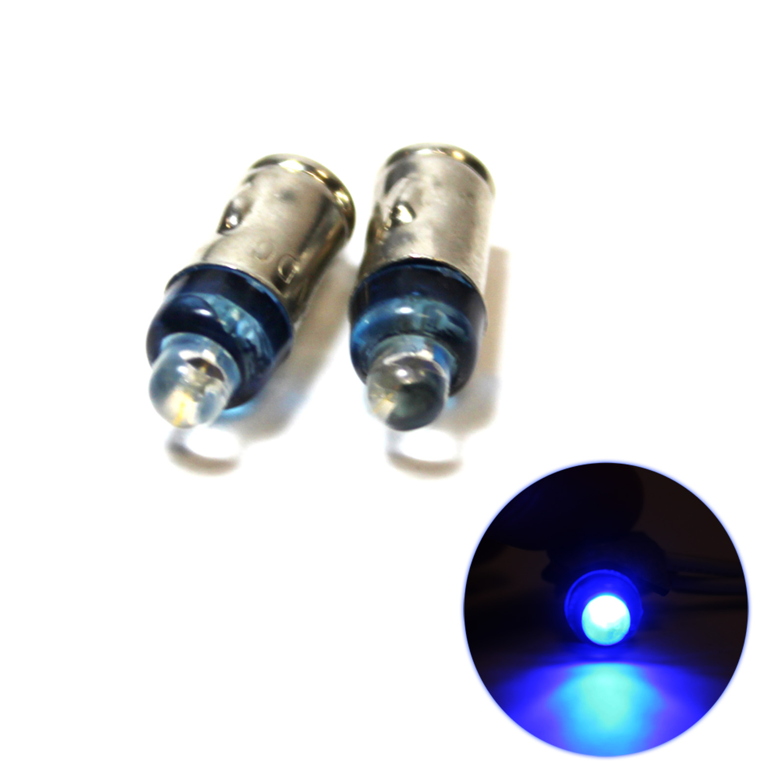 2x Blue LED [BA7S] 12v Dashboard Light Bulbs eBay