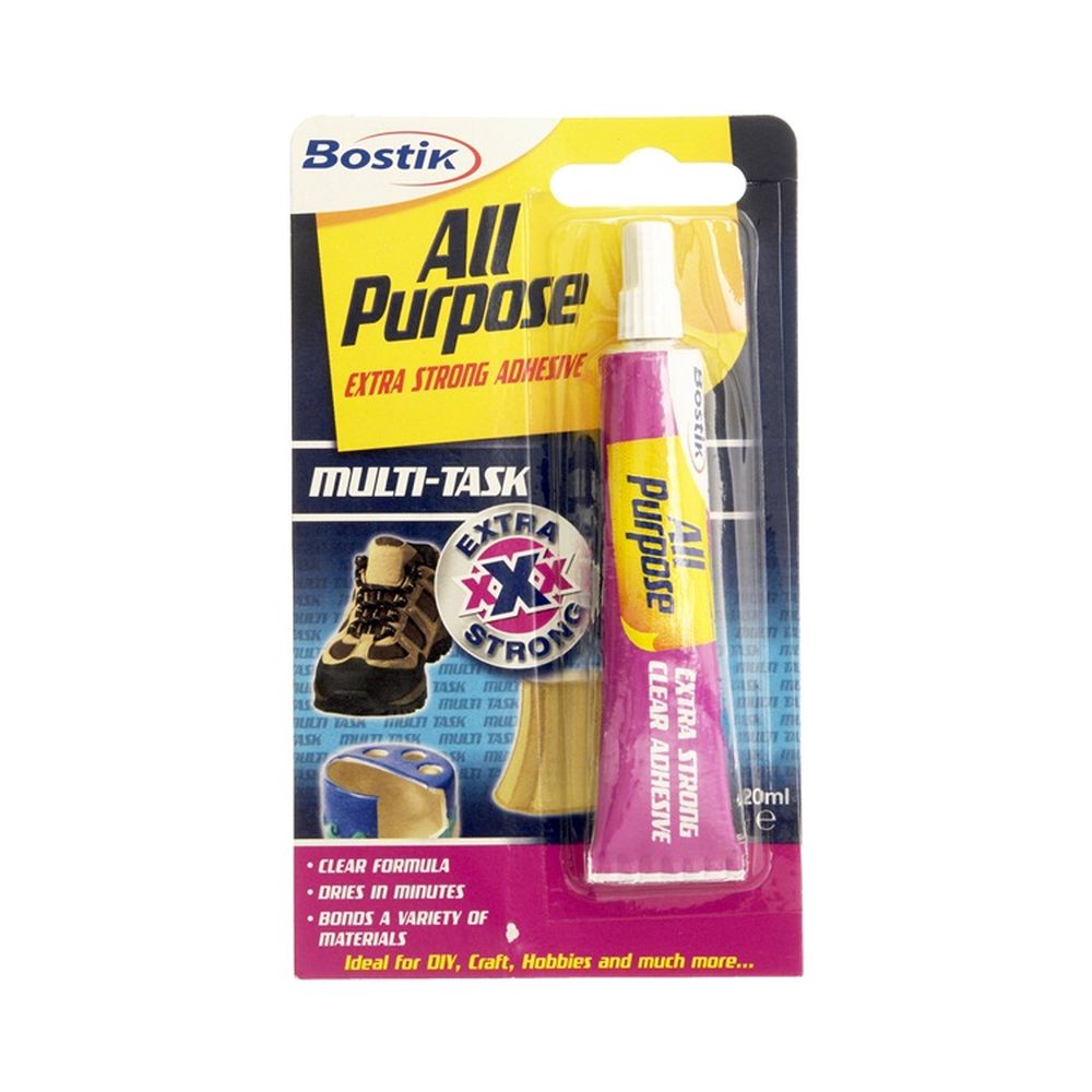 20ml Bostik All Purpose Extra Strong Quick Drying Clear Adhesive