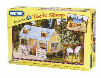 Breyer Stablemates 59200 TACK SHOP WITH HORSE & SADDLES
