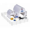 View Item Breyer Stablemates 10317 GRACELAND STABLES & 2 Horses