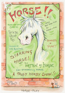 View Item Minter Temp Greetings Card 'Horse-Play'