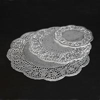 36 Silver Paper Doilies Doyleys Doily Mat Shabby Retro