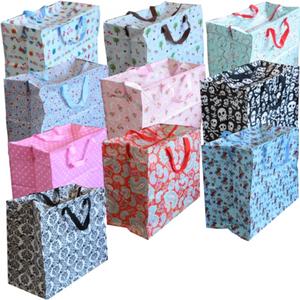 jumbo re use plastic shopping storage laundry toy bag