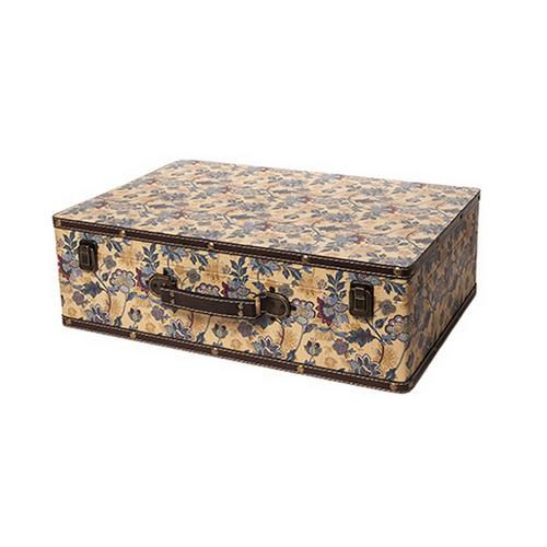 Large Shabby Vintage Chic Floral Design Decorative Storage Suitcases Chests - Picture 4 of 5