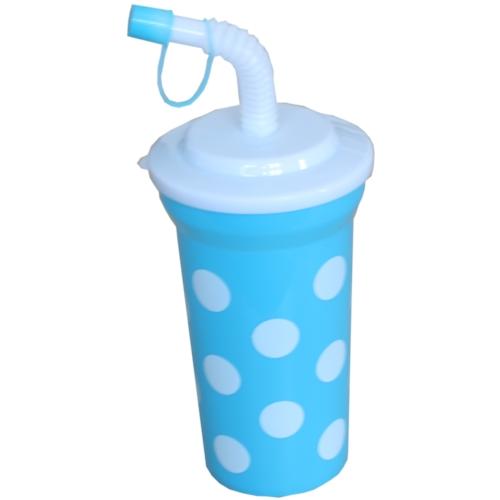 Gepunkteter Kinder Trinkbecher Trinken Becher Mit Deckel & Strohhalm Plastik eBay