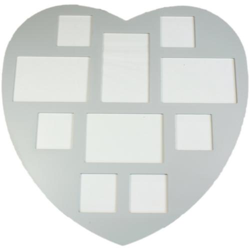 Large Heart Shaped Shabby Vintage Chic Wall Hanging Multi Picture / Photo Frame eBay