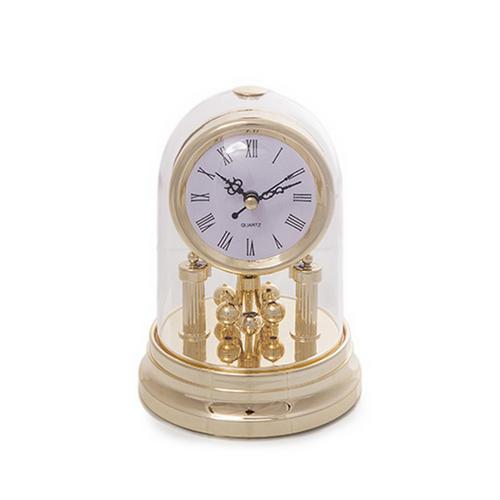 Retro Kitsch Vintage Style Domed Spinning Torsion Pendulum Clock Mantle