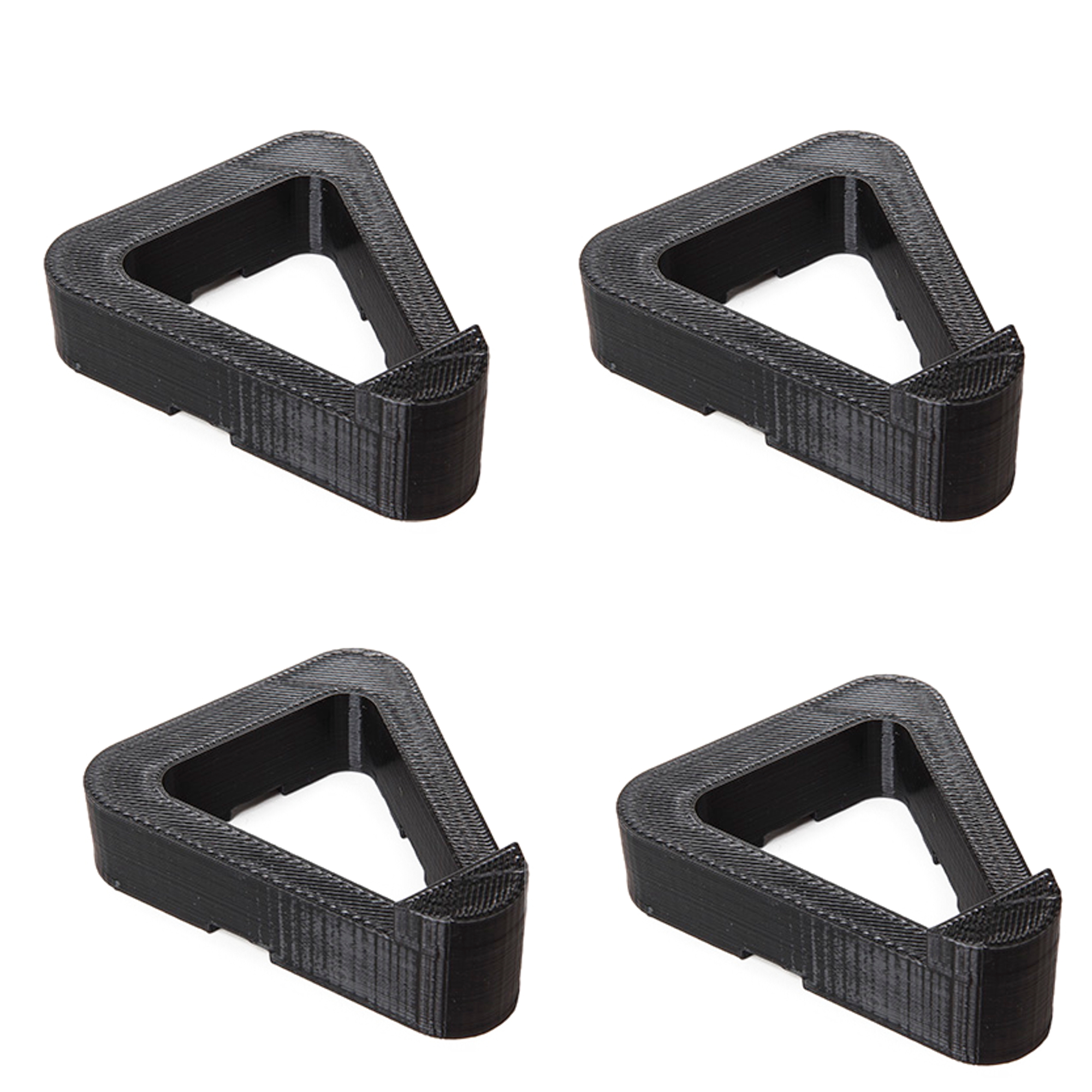 Set of 4 Black Plastic Plant Pot / Window Box Feet