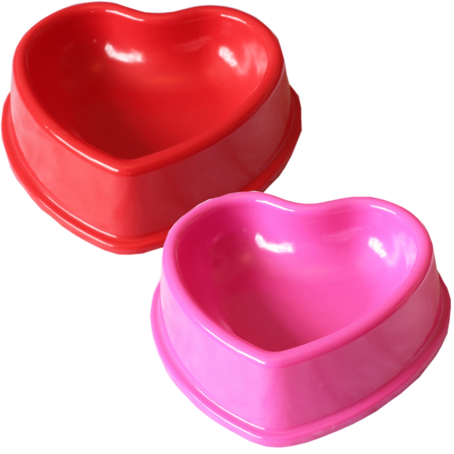 Heart Shaped Plastic Cat Dog Pet food Feeding Bowl eBay