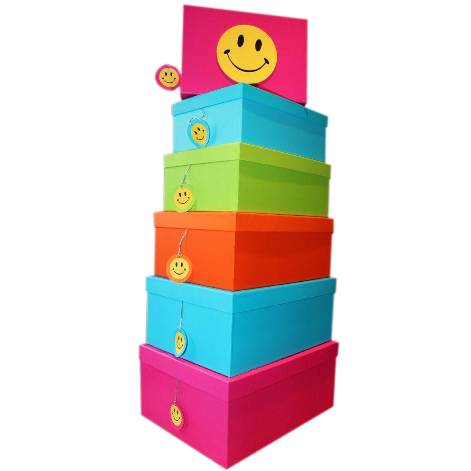 Smiley Face Kids Stacking Storage Nesting Boxes eBay