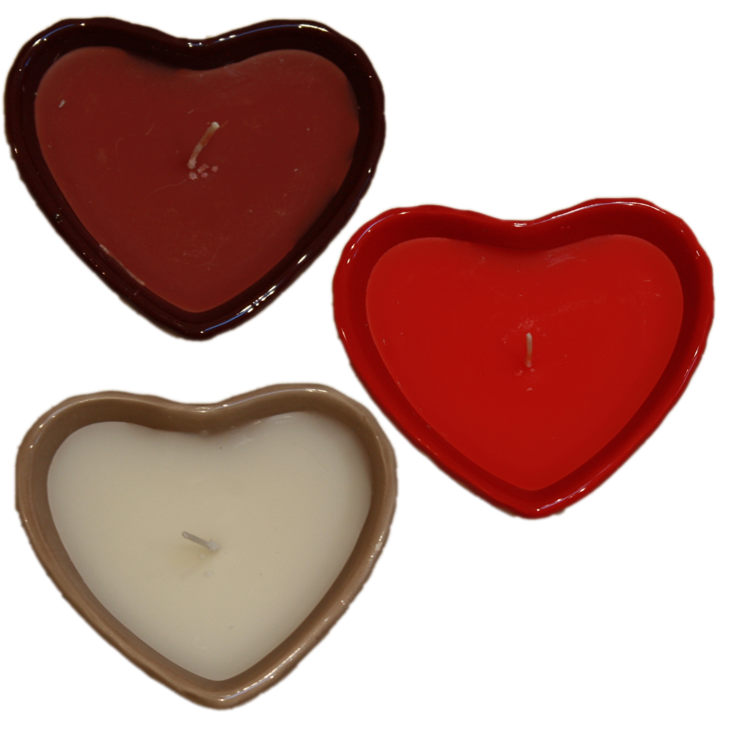 Ceramic Heart Shaped Scented Candle eBay