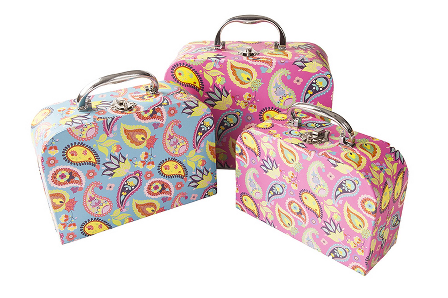Paisley Nesting Stacking Mini Toy Cases Suitcases Storage Boxes eBay