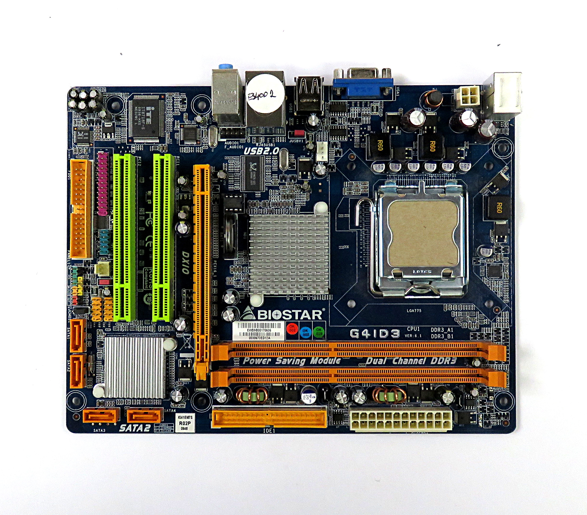 Biostar G41D3 Ver 6 1 Intel Socket LGA775 Motherboard IG41EM7S