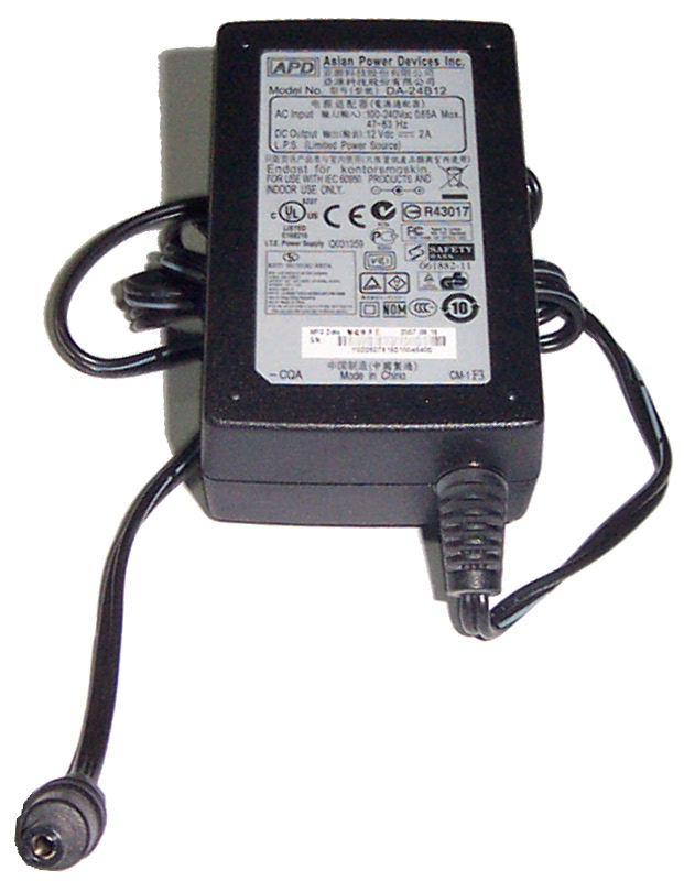 APD DA 24B12 12V 2A AC Adapter 5 5mm Barrel Connector EBay