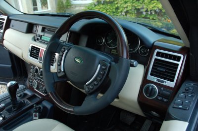 Walnut heated steering wheel for Range Rover L322 Vogue