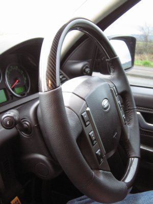 Steering Wheel Black Carbon Fibre Landrover Discovery 