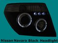 View Item Nissan Navara D40 LED twin Projector Headlight Kit BLACK