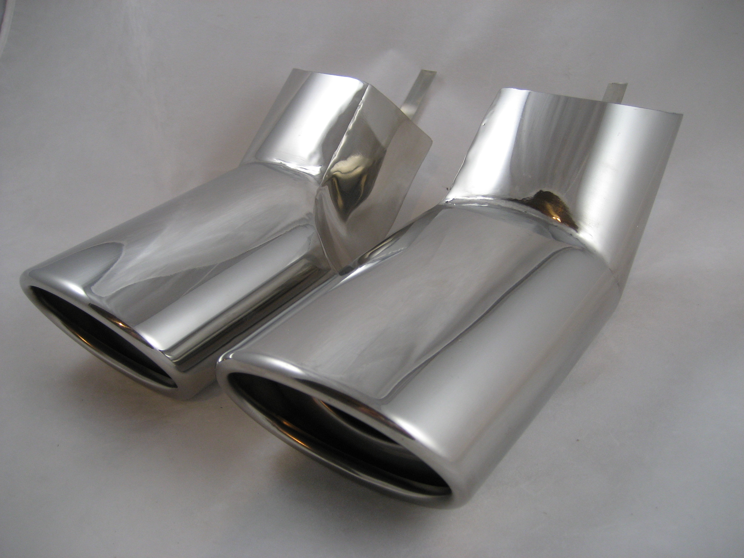Twin EXHAUST TAIL PIPE tips for Range Rover Sport HST end stainless