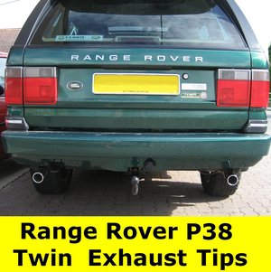 Range Rover P38 Chrome Exhaust Tips (Diesel/Petrol) PAIR Preview