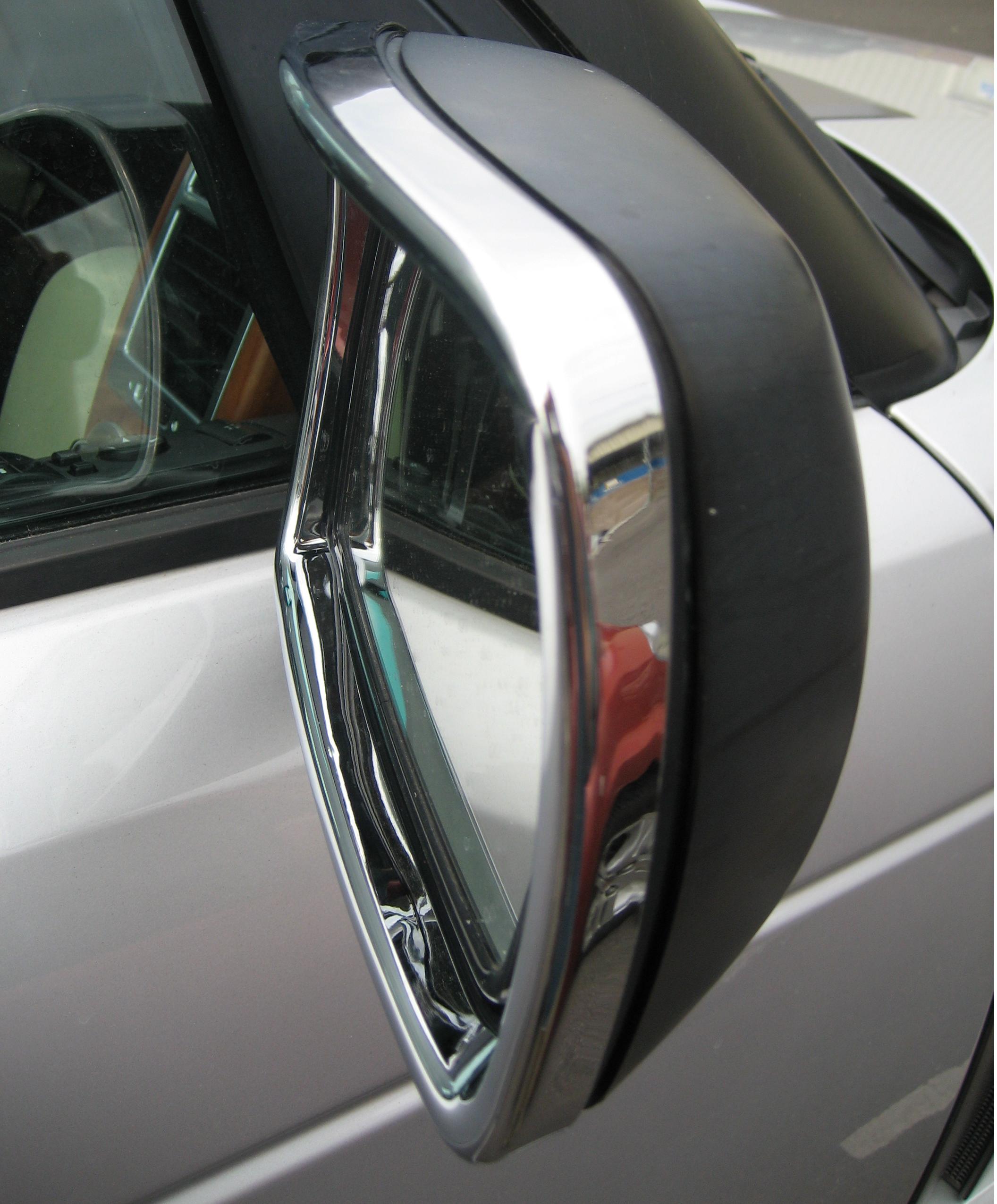Chrome wing MIRROR SURROUNDS for Range Rover L322 200205 GCAT frame