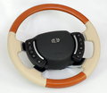 View Item Range rover L322 Steering Wheel - Cherry with Parchment Leather HEATED