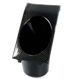 Range Rover L322 Cup Holder - Black Carbon Fibre Preview