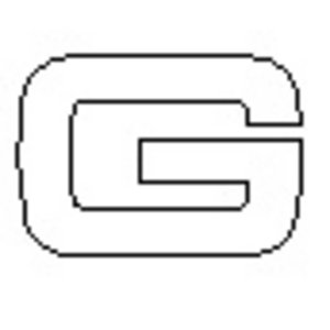 Chrome Lettering - G Preview
