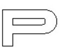 View Item Chrome Lettering - P
