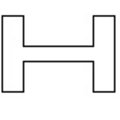 View Item Chrome Lettering - H