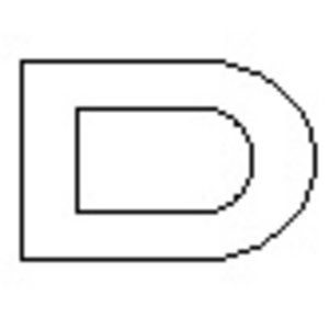 Chrome Lettering - D Preview
