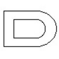 View Item Chrome Lettering - D