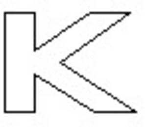Chrome Lettering - K Preview