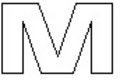 View Item Chrome Lettering - M