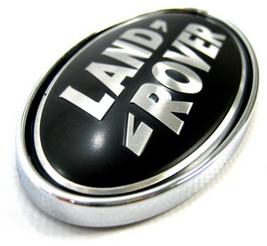 Range Rover P38 black & silver Badge on chrome Plinth Preview