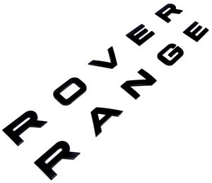 Gloss Black Bonnet Lettering RANGE ROVER P38 ( Curved ) Preview
