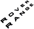 View Item Gloss Black Bonnet Lettering RANGE ROVER P38 ( Curved )