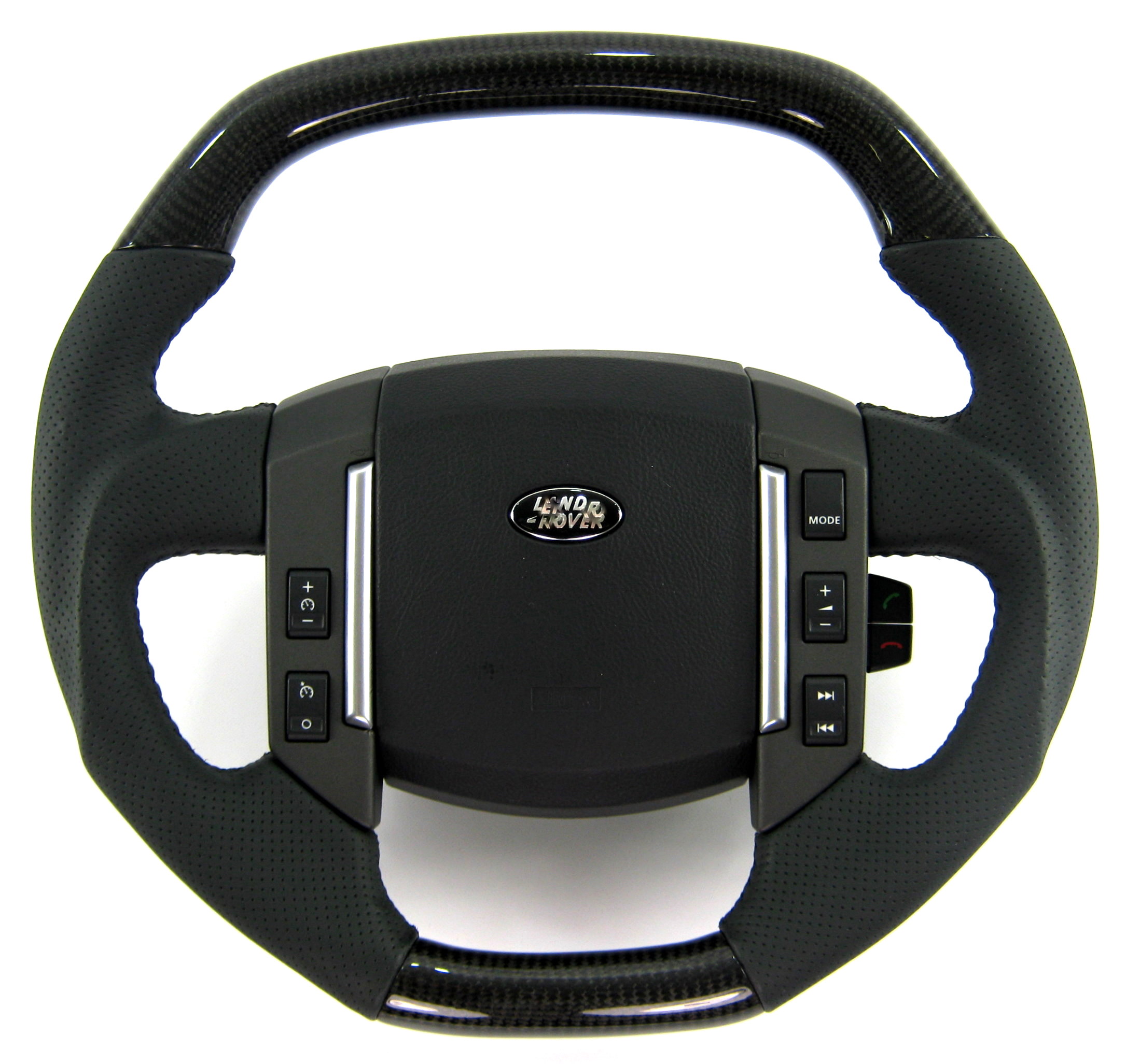 Black Carbon fiber Flat top square Steering Wheel for Range Rover SPORT