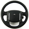 View Item Range Rover SPORT retrimmed steering wheel - black leather / perforated grip