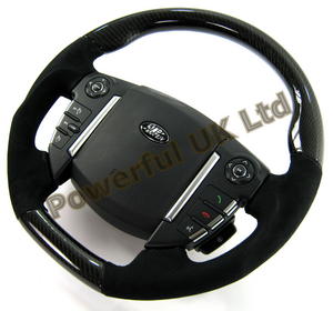Steering Wheel CARBON FIBRE BLACK - sport grip - Alacantara Leather Preview