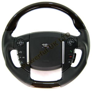 Range Rover Sport 2010 Steering Wheel- Anigre- Sport Grip - Perforated - No Heat Preview