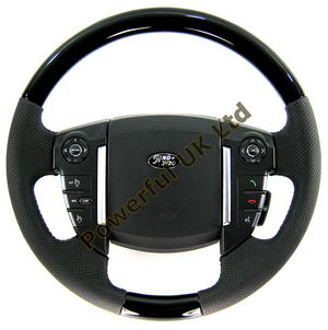 Range Rover Sport 2010 Sports Steering Wheel- Piano Black - Perforated - Not Heated Preview