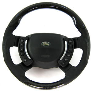 Range Rover L322 Non-Heated Steering Wheel - Carbon - Sport grip - Perforated Preview
