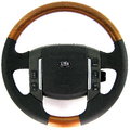 View Item Range Rover Sport Steering Wheel - Walnut - Perforated Leather