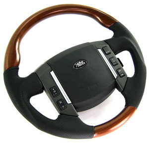 Range Rover Sport Steering Wheel - Cherry Wood - Sport grip - Perforated Preview